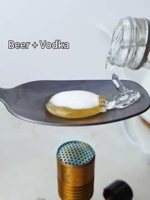 Beer+Vodka Vs Hot Spoon  #leidenfrosteffect #fyp #science #asmr #1000 #Hotspoon #usa_tiktok #wow #amazing #experiment #satisfying 