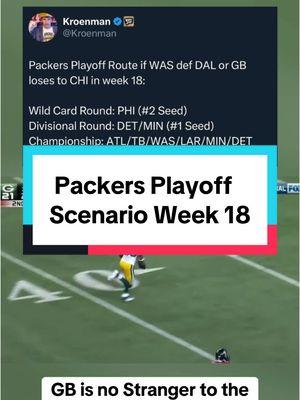 Going to be a tough route… but this is a tough team! Go Pack Go! #nfl #playoffs #packers #eagles #lions #vikings #seeding #underdog #gopackgo #CapCut 