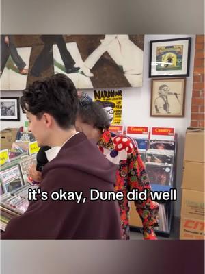 Dune did do well. 🤣 (via @Nardwuar) #timothee #bobdylan #dune #timotheechalamet #records