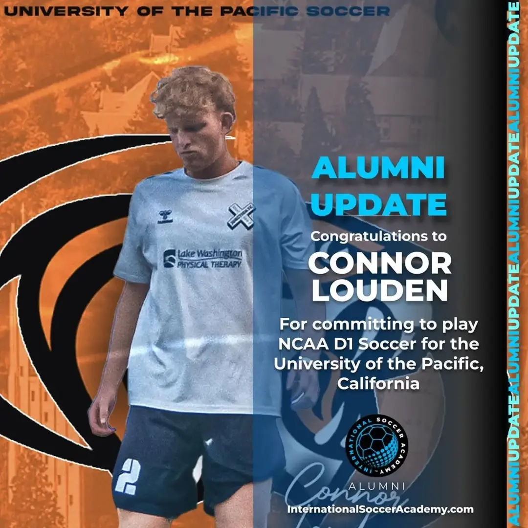 International Soccer Academy Alumni Update - Congratulations to Connor Louden for committing to play for the University of the Pacific, California to play NCAA Division I Soccer! Connor will be competing in the West Coast Conference (WCC) conference. Pacific is ranked among the top national universities by US News & World Report. Pacific is the No. 1 private research institution in the Pacific Northwest and among the top on the West Coast, ranking alongside Stanford and USC!  Connor played for the FC Schalke 04 Integrated Academy in the 2022/23 season where he was also the team reporter.  The entire International Soccer Academy family wishes you the very best for this season and your academic path! For more information on our programs, or to see if you qualify — please visit our website at https://internationalsocceracademy.com #InternationalSoccerAcademy #YouthSoccer #Soccer #YouthSoccer #footballer #NoOtherProgram #Trials #AlumniUpdate