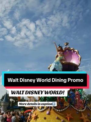 Free dining is BACK at Walt Disney World! Here are the details you need to know. Starting January 2nd this offer can be booked and you have until February 10th to take advantage. Must book a minimum of a 3 night stay at a Disney resort with a 3 day park hopper ticket. For most stays between May 27-June 26 and July 7-August 6th. Link in bio to begin! #disney #waltdisneyworld #disney #disneypromo #disneydining #disneyfoodie 