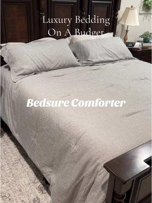 These look and feel WAY more expensive than they are 😍#bedsure #bedsurehome #comforterset #comforter #comforters #lightweightcomforter #bedding #beddingsets #bedroom #luxurybedding 