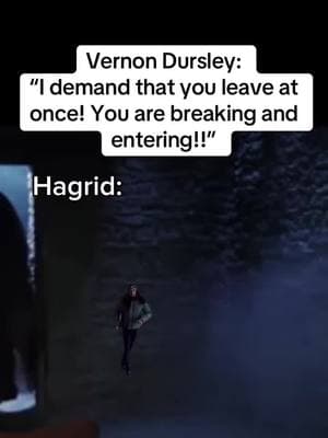 Kicks in their front door breaks his shotgun😅 #thedursleys #hagrid #privetdrive #muggleborn #muggle #harryronandhermione #platform9and3quarters #diagonalley #itsleviosanotleviosa #wingadiumleviosa #patronus #orderofthephoenix #malfoymanor #Meme #MemeCut #memenatal 