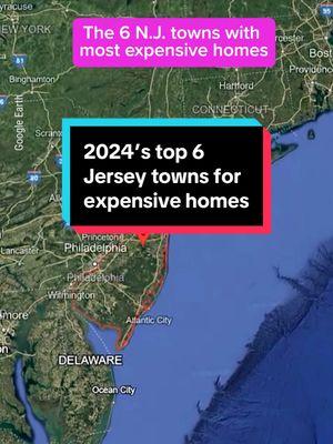 Looking to live like royalty in the new year? We have the top 6 N.J. towns with most expensive homes of 2024. 💸 Which town will you make your dream home? 🏡 #nj #newjersey #luxaryliving #realestatetok #njhomes #capemaycountynj #monmouthcountynj #bergencountynj 