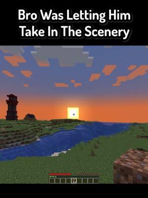 Bro Was Letting Him Take In The Scenery In Minecraft #Minecraft #funnymoments #mcyt #mc #minecraftmemes 