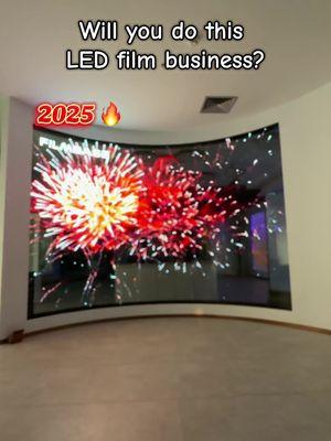 Will you do this LED film business?#fyp #factory #glass #oem #odm #leddisplay #filmscreen #tiktok #foryou 