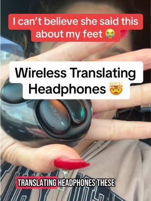 These translating headphones 100% FREE subscription. Im loving my ai translating buds. #translatingearbuds #dualingo #foreignlanguage #giftideas #translatingheadphones 