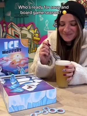 @Snakes & Lattes has the right idea! Who wants to play ice hoppers?! #icehoppers #blueorangegames #boardgamestiktok #boardgames #winterseason 