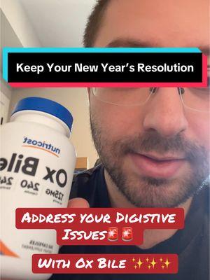 Finally Prioritize Your Health in 2025 ✨✨ Help your Gut and Your Digestion. #newyearsresolution #guthealth #digestivehealth #guthealthtips #digestiontips #TikTokShop #tiktokshopfinds #oxbile @@Nutricost