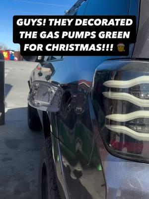 They made the pumps green for Christmas! 😍🎅. It fits weird though. 🤷‍♂️ #toyota4runner #4runnerlifestyle #trd #toyotausa #offroading4x4 #camping #headlights #toyota 