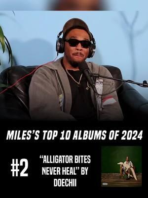 Alligator Bites Never Heal by Doechii is Miles’s 2nd best album of 2024 🔥  #doechii #alligatorbitesneverheal #tde #kendricklamar #sza #tylerthecreator #nprtinydesk #aoty #albumoftheyear #bestmusic #2024 #recap #kendricklamar #hiphop #rap #randb #endofyear #podcast 