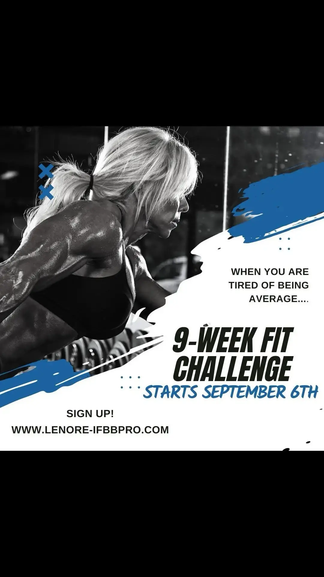 Two days left to join!   Sign up at www.lenore-ifbbpro.com #9weekfitchallenge #bodytransformation #loseweightnow #gainmuscle #lenoregregsonifbbpro #lilbambam 