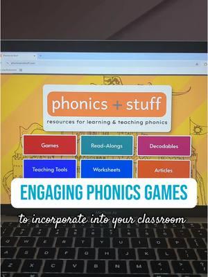 Engaging phonics games!! #elementaryteacher #phonics #phonicsgames #phonicsforkids #readingteacher #learninggames 