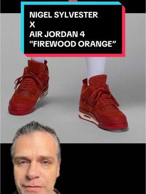 NIGEL SYLVESTER X AIR JORDAN 4 "FIREWOOD ORANGE” #sneakerhead #hypebeast #jordan4 #nigelsylvester #jordans 