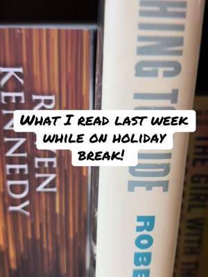 Thankful to be able to have the whole week off! What did you read? #BookTok #books #reading #bookrecap #readingrecap #weeklyreading #holidaybreak 