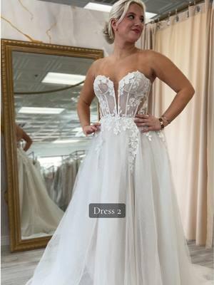 Which romantic aline is your favorite? Comment below!  #bridal #bride #arizona #california #ca #az #azbride #cabride #wedding #weddingdress #weddingdressshopping #bridal #bridaltok #bridaltiktok 