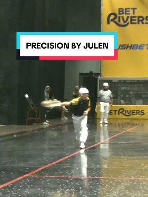 Julen has secured his spot as a Warriors for the Winter 25 season and with precision like this, it makes perfect sense💪‼️🛡️ #jaialai #sports #miami #catch #rally #highlights 