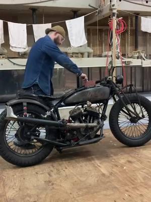 1927 #IndianScout fires up first kick. Video by IG: azusa_sonoda #indianmotorcycle