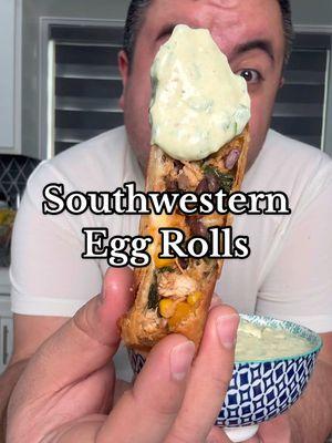 Southwestern Egg Rolls 🔥 reposting my most viral recipes of 2024!  #freddsters #chilis #letsmakeit #copycat #eggrolls #Recipe #EasyRecipe #southwesterneggrolls