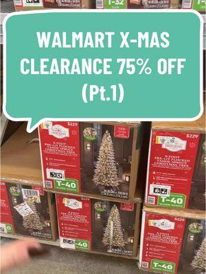 WALMART XMAS CLEARANCE HIT 75% OFF TODAY 12/30! (Pt.1) Looks like there’s still some strange pricing issues. But there was a lot more left than I would have thought! Soo fun and score before it’s gone! There are so many things people will skip over! make sure to watch the rest of the parts in the playlist below(TikTok only) for all the visuals!  you will want to download the Walmart app and connect to Walmart’s wifi and use the app as a price scanner. It should come up the 50% off price on the app!  Comment with any questions! #walmartclearance #walmartclearancefinds #walmartclearanceshopping #walmarthiddenclearance #walmarthiddenclearanceshopping #walmartchristmas #walmartchristmasclearance #christmasclearance #clearance #walmartfinds  #clearancehunter #howtoclearanceshop #savingwithshayna #dealhunters #letsgetprepared #couponshopper #walmartdeals