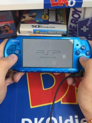 Is there a cooler PSP than this Blue version? #dkoldies #retrogamestore #nintendo #gamecube #ClassicGames #playstation #psp #PS2