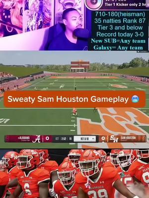 Sweaty Sam Houston gameplay‼️ Had to dig deep this one  ##TikTokLIVE##LIVEhighlights##LIVE##cfb##collegefootball25##underdogncaaslideshow##tiktokhighlights##streaming##ncaa25##cfb25##assassinkc28##football##underdogncaa##NCAAHighlights##ncaaflive 