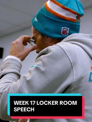 Keep believing. Step into the locker room after our Week 17 win 🔊 #nfl #miamidolphins #lockerroom #mikemcdaniel 