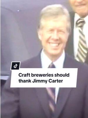 Jimmy Carter barred liquor from the White House, but he was also a hero of the American craft beer revolution. #JimmyCarter #presidents #history #historyfacts #historytok #historytime #historytiktok #beer #craftbeer 