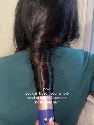 When I was little I wanted thin hair so badly #hair #hairtutorial #hairtok #hair #dyson #hairhack #easyhairstyles #hair #fyp #relatable #thing#hair 