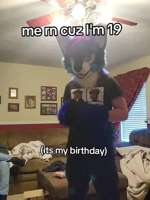 IM 19 RAAAAAHHHH #Jesuslovesyou #boost #birthday #19 #fyp #furry #fursuit ##Christianfurry 