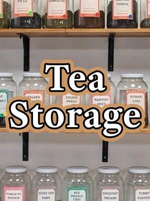 Why do we have our tea in glass jars? Friday is here to answer! 🫖🫙🎉#tea #fridaytea #storage #teastorage