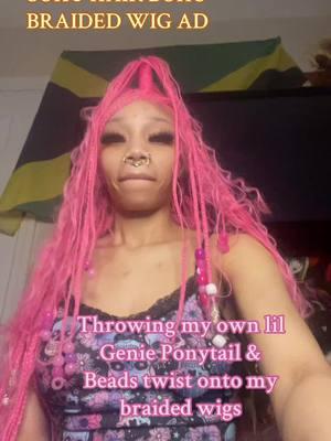 Love my lil twist. Teehee 🤭🤭. #TikTokShop #foryoupage #bohemianknotlessbraids #bohobraids #bohomianbraids #pink #blonde #platniumblonde #braidedwig #synthetic #synthetica #syntheticwig #syntheticawig 