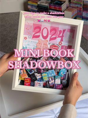 your sign to make a mini book shadowbox with the books you read this year! 📖🎀💗 #BookTok #minibooks #bookcraft #diyideas #booksbooksbooks #romancereader #booklover 