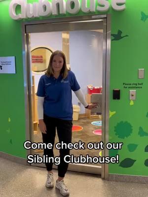 Welcome to the Sibling Clubhouse! This is a special place for children to play with volunteers and learn while their siblings are in the hospital. #HospitalTikToks #Volunteer #Siblings #Nationwidekids