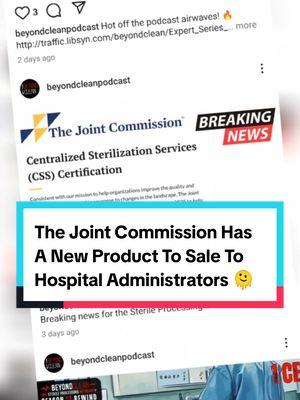 How Away?! Sterile Processing Please Stand Up Because Please Tell Me How The Joint Commission Is Now Offering A Sterile Processing Certification When They Have Never Not One Time Kept  Surgical Patient Safe As Surveyors Of Sterile Processing Departments?! 🙆🏾‍♀️ #sterileprocessing #sterileprocessingtech #operatingroomlife #jointcommission #thecandrayinstitute #beyondclean #beyondme 