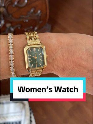 This beautiful watch can be worn for every occasion. Dress it up or wear it everyday. Great price and nice quality 🥰 #fypage #foryoupage #watch #quartz #womens #fashion #stylish #accessories #classy #goldplated #jewelry #square #businesscasual #giftideas #TikTokShop #watchlover #timeless #timepiece #wristwatch #classicwatch #luxury 