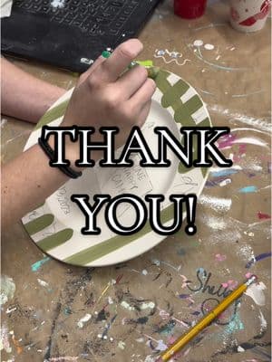 So thankful for each and every person who has supported me! 👩🏼‍🎨 #MamaPaintz #SmallBusiness #HandLettering #PaintingPottery #DayInTheLife #BirthdayPlates #ArtStudioOwner #PaintWithMe #BirthdayIdeas 