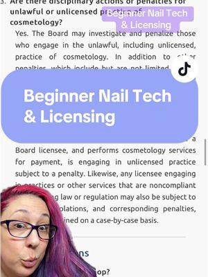 Replying to @Princesskeep1000  Beginner Nail Tech  & Licensing  #greenscreen #stateboardcosmetology #naileducation #licensednailtech #njnailtech #nailtechsbelike 