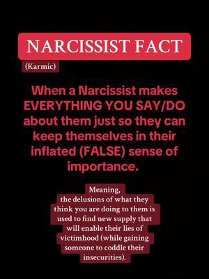 Narcissist (Karmic) Fact #mamaxcruz #dsdcoaching #spiritualitytoday #spiritualt0k #narcissismtoday #narct0k #narcissisticabuse #narcissisticabuserecovery #narcissism 