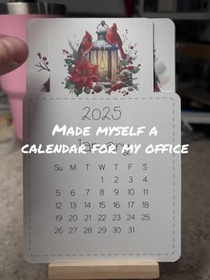 #calendar #deak #mini #easel #deskcalendar #2025 #herecomes2025 #bird #cardinal #cardinals #cottonroadcreations 