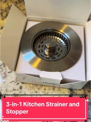 3-in-1 kitchen sink strainer and stopper #strainer #stopper 