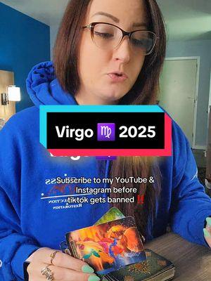 Virgo ♍ 2025 Tarot & Oracle Reading ✨️ Good for all placements Sun, Moon, Rising, and Venus 💫 Subscribe to my YouTube ➡️ The Cosmic Rose & Follow my Instagram before tiktok gets banned in the U.S on January 19th ‼️ Personal readings (Astrology & Tarot) at the link in my bio 📚 #virgo #tarottok #tarottiktok #witchtoktarot #tarotforyou #tarotfyp #tarotlove #tarotok #tarotmessage 