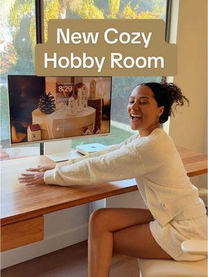 first steps of the new cozy hobby room!!! so excited for the rest of it!🤎 #cozyhobbies #cozyhobbyroom #cozynoon #cozydesksetup #cozygamingsetup #craftroom #cozytok #hobbies 