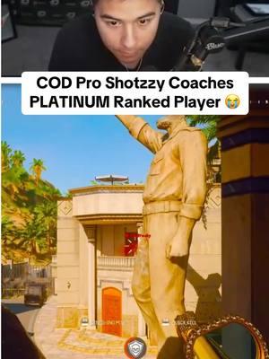 COD Pro Shotzzy Coaches a PLATINUM Ranked Player 😭 #cod #bo6 #codleague #rankedplay #shotzzy 