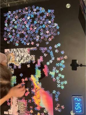 Have had my eye on this puzzle, it’s so pretty but I knew it would be hard! My time on it is gross but enjoy the pretty puzzle! #puzzle #jigsawpuzzle #timelapse #speedpuzzling #training 