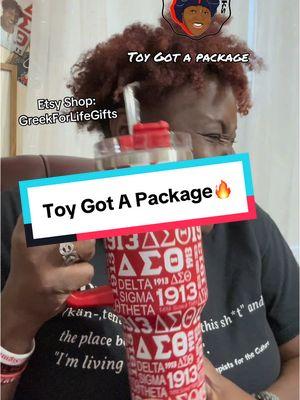 Thank you Clone II for this amazing gift. I just love him! #toygotapackage #giftfromson  #deltasigmathetatumbler #deltasigmatheta #ifeelloved #etsygift #toytalksvlog #toytalks2you #toytalkstoyou #tiktokpartner 