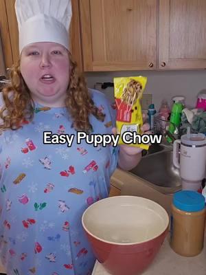 This stuff is so good, but so dangerous. #puppychow #puppychowrecipe #easydessert #easysnack #cookwithme #chefholly 