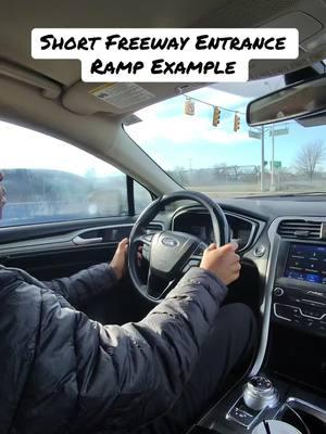 When the entrance ramp is short, you have to check it fast. #StudentDriver #Freeways #Entrance #LearningToDrive #NewDriver #DriverLicense #DrivingInstructor #DrivingSchool #MRRoadReady #Detroit #TikTokPartner #FYP.