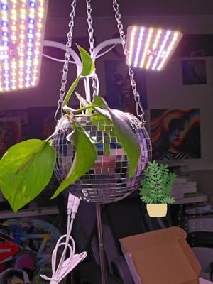 be jealous of my disco ball planter.  #led #growlight #plant #plants #hydroponics #plantparent #pathos #newyearnewaura #treasurefinds   #spotlightfinds #creatorboostcamp #mademyyear   #falloutfits #beautifulyou #elevateyourhome #seasonalessentials #tiktokshoplastchance  #giftsforher #giftsforhim 