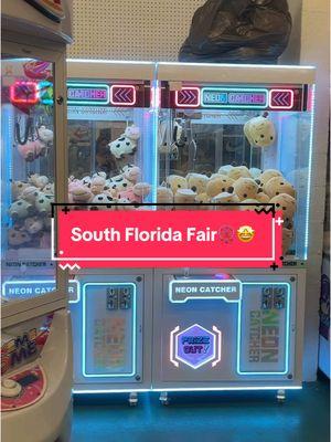 It’s FAIR time🎡🤩 Event: The South Florida Fair 📍Located at the South Florida Fairgrounds  GET READY TO PLAY SOME CLAW MACHINES AND MORE GAMES TO COME👀. . . #etamusements #familyowned #arcadegames #clawmachine #etvending #selfemployed #entertainment #amusement #southfloridafairgrounds #southfloridafair #familyrun #familyfun #miniclawmachine #clawmachinebusiness #events #localevents #thingstodoinflorida #southflorida 